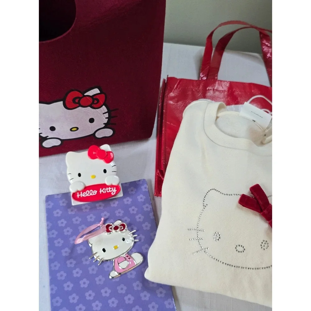Hello Kitty The Childrens Place Sequin Dress & Accessories Bundle Kids XL